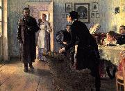 Ilya Repin, Oil on canvas painting by Ilya Repin,